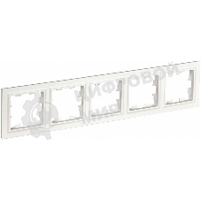 Рамка 5-местная IEK BRITE РУ-5-БрБ (BR-M52-K01) белый