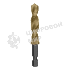Сверло-метчик Denzel М10 х 1,25 мм, Р6М5