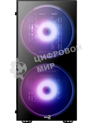 Компьютерный корпус Aerocool/Formula Python (3xUSB, 2xAudio, 0.5 мм,2x200 мм FAN, прозрачная стенка-закаленное стекло, ATX, без БП)