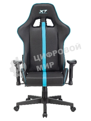 Кресло игровое A4Tech X7 GG-1200 черный/голубой искусственная кожа крестовина пластик