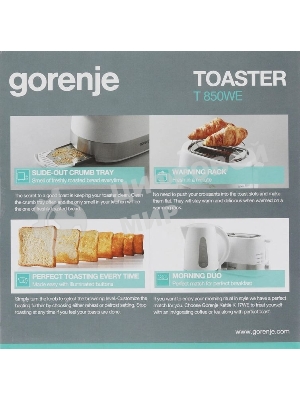 Тостер Gorenje T850WE 720 Вт, белый