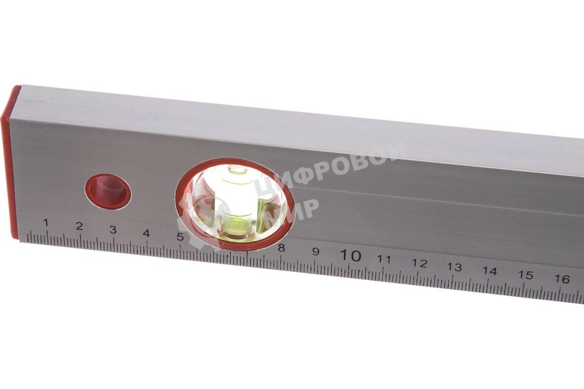 Уровень алюминиевый Sparta 600 мм, 2 глазка, линейка