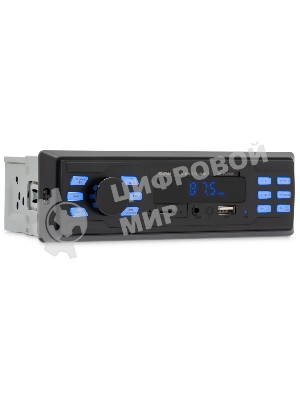 Автомагнитола Digma MCP-225B, 1 DIN, Bluetooth, USB Type-A, AUX