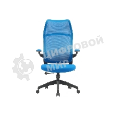 Кресло компьютерное Cactus CS-MC505-BL темно-синий, сиденье темно-синий, сетка/ткань, крестов. пластик