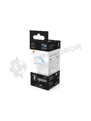 Лампа светодиодная Gauss Led Globe-dim E14 7Вт 4100К диммируемая