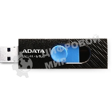 Флешка USB ADATA UV320 (AUV320-64G-RBKBL), 64Gb, USB 3.1, R/W 100/30, черный/синий
