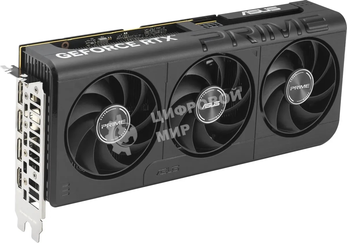 Видеокарта ASUS Prime GeForce RTX 5050 OC, NVIDIA RTX 5050, 8 ГБ GDDR6, 128 бит, PCI-e 5.0, 1xHDMI, 3xDP, 2707 МГц