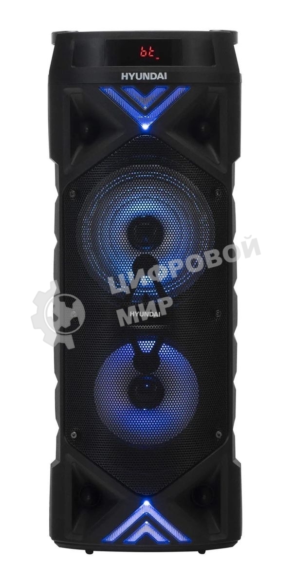 Минисистема Hyundai H-MC180 черный 80Вт/FM/USB/BT/SD/MMC