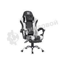 Кресло игровое Defender TIOS черный/белый, PU 64055