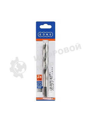 Сверло EDGE by PATRIOT по дереву спиральное 12 мм, W-образная заточка, 1 шт в блистере