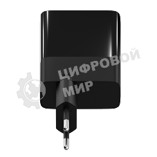 Сетевое зарядное устройство Maxvi A583GN Type-C 65W + Type-C 40W + USB 22W, GAN, PD, QC, LED дисплей, черный