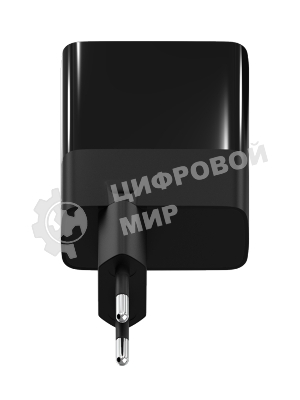 Сетевое зарядное устройство Maxvi A583GN Type-C 65W + Type-C 40W + USB 22W, GAN, PD, QC, LED дисплей, черный