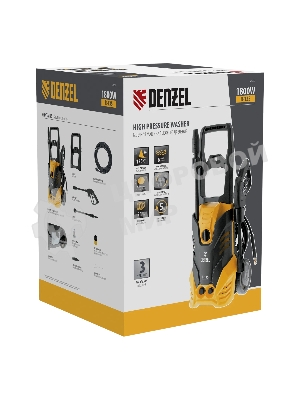 Мойка высокого давления Denzel R-135 1800 Вт, 135 бар, 6 л/мин, колесная