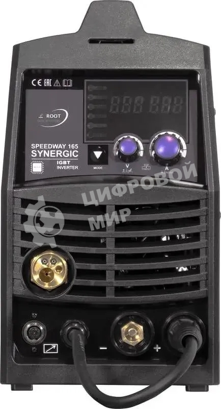 Сварочный полуавтомат Aurora SPEEDWAY 165 SYNERGIC инвертор TIG/МIG/МAG/MMA/FCAW, 6.2 кВт