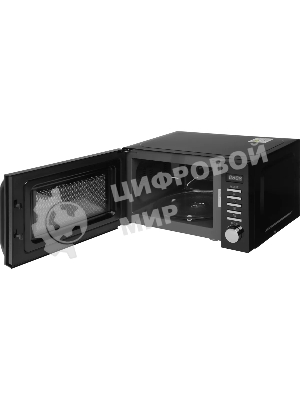 Микроволновая печь Haier HMB-DG208BA черный, 20 л, 800 Вт, переключатели - кнопки, поворотный механизм