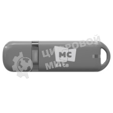 Флешка USB MORE CHOICE МФБ64 Grey (4620202558930), 64GB, USB 3.0, R/W 25/15, серый