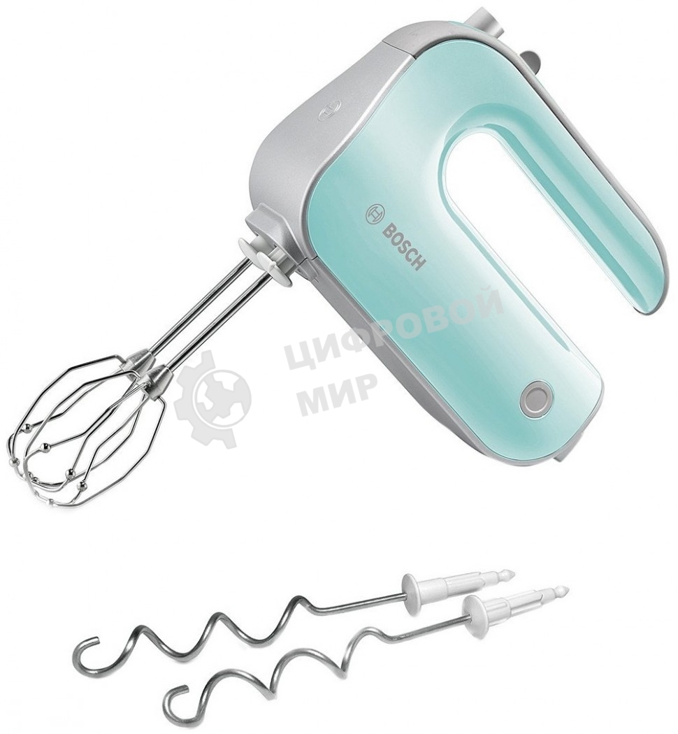 Миксер Bosch MFQ40302 бирюзовый, ручной, 500 Вт, 5 скоростей