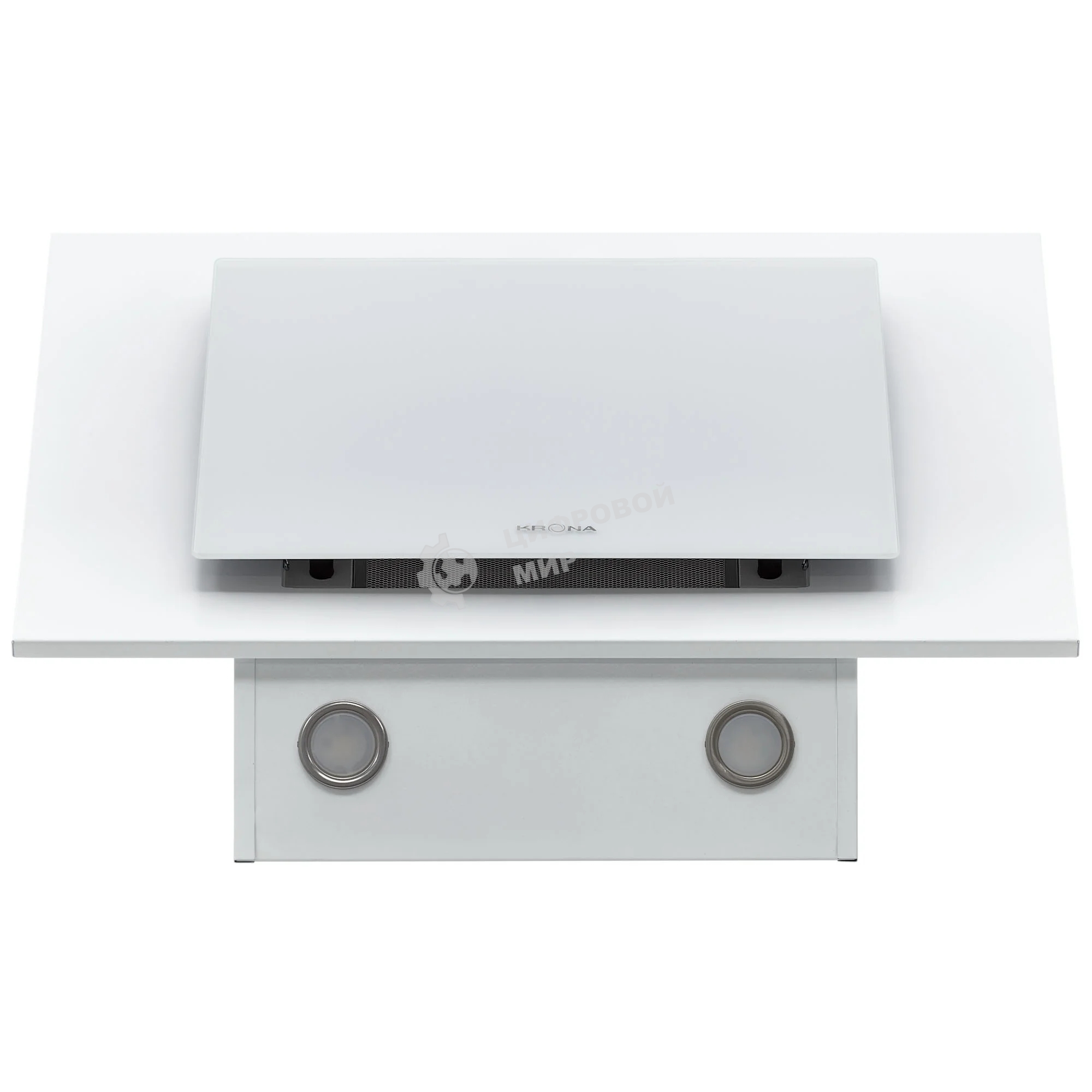 Вытяжка наклонная KRONA Vierkant 600 белый PB белый, 60 см, 890 куб. м/ч, 68 дБ