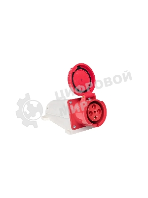 Розетка стационарная наружная EKF 134 ps-134-63-380 63А 380 В 3P+РЕ IP67