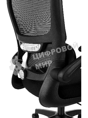 Кресло руководителя Бюрократ Sigma 1 черный сетка/ткань крестов. пластик