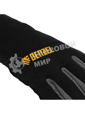 Перчатки универсальные Denzel 68090 двойные, работа с сенсорным экраном, размер 9