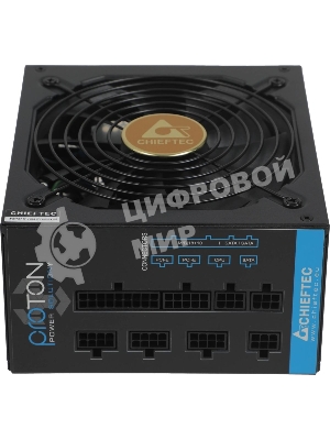 Блок питания Chieftec Proton BDF-650C, 650Вт, 80 PLUS Bronze, 140мм, модульный, черный