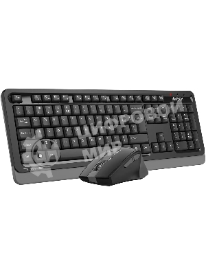 Комплект клавиатура+мышь A4Tech FStyler FG1035 беспроводной, USB, 2000 DPI, чёрный/серый