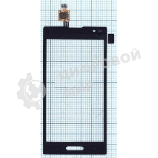 Сенсорное стекло (тачскрин) для LG Optimus L9 (P769), черное