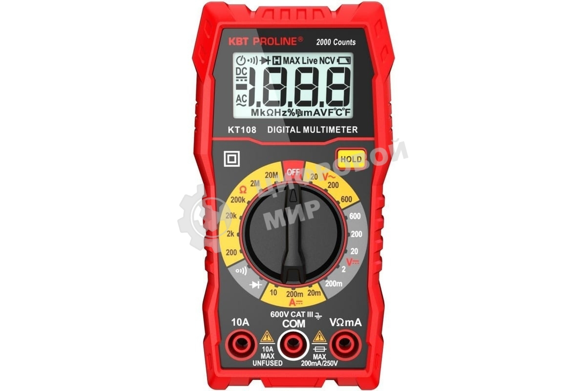 Мультиметр цифровой с True RMS KT 108 PROLINE