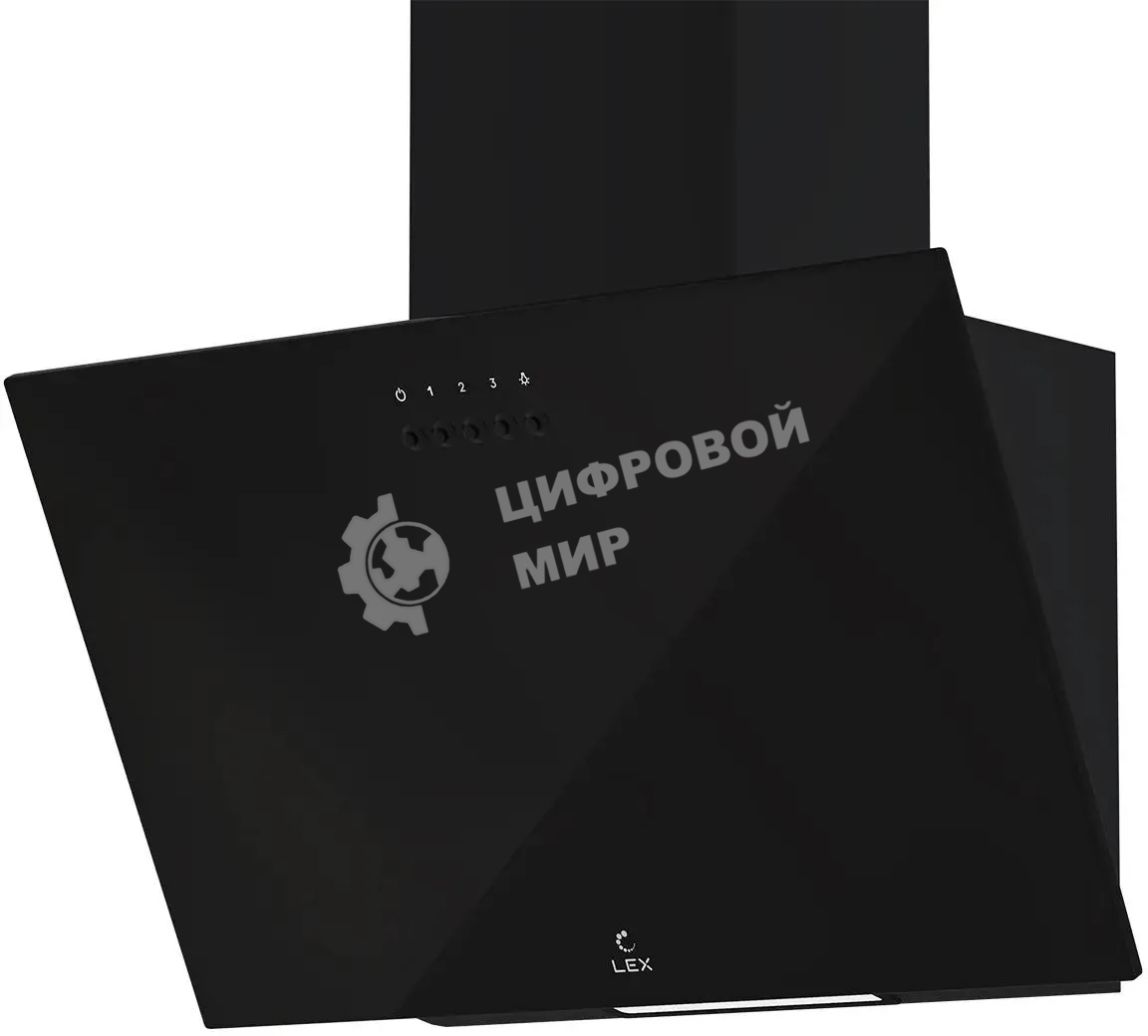 Вытяжка каминная LEX Moza 450 черный управление: кнопочное (1 мотор)