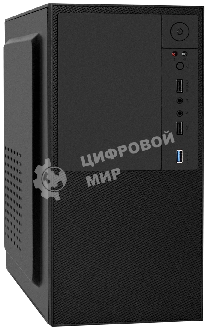 Компьютерный корпус Minitower ExeGate BAA-308-AA500 (mATX, БП AA500 с вент. 8см, 2хUSB, HD Audio, черный)