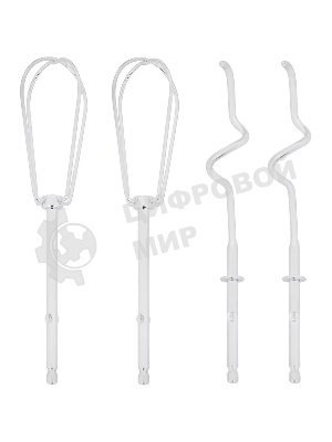 Миксер ручной Starwind SHM-251 250 Вт, белый/коралловый