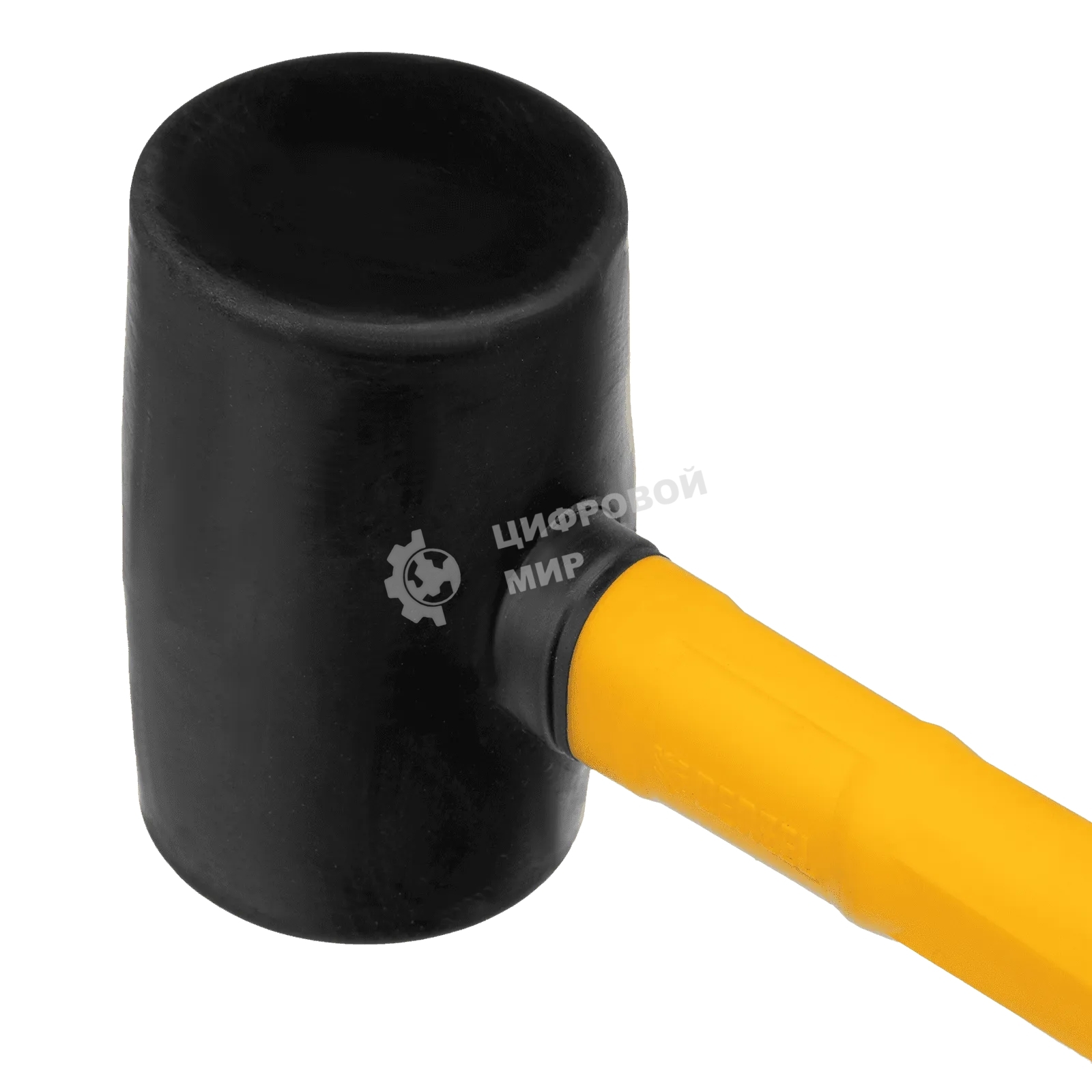 Киянка резиновая Denzel 225 г, черная, фибергласовая рукоятка c TPR покрытием