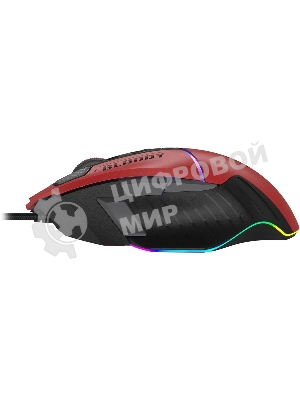 Мышь проводная A4Tech Bloody W95 Max Sports красный/черный оптическая (12000dpi) USB (10but)