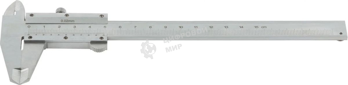 Штангенциркуль нониусный FIT 19840 серебристый пластиковый футляр