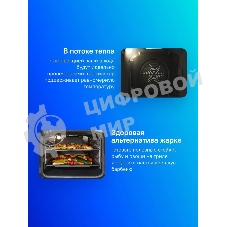 Плита электрическая Gorenje GEC5C41SG серый, конфорок 4 электрических, духовка 70 л, 50 см x 85 см x 59.4 см (без крышки)