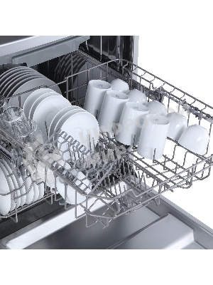 Посудомоечная машина Бирюса DWF-614/6 M, серый, 59.8 см, 14 компл., 49 дБ, класс A++