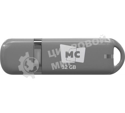 Флешка USB MORE CHOICE МФБ32 Grey (4620202558886), 32GB, USB 3.0, R/W 25/15, серый