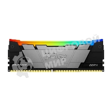 Оперативная память Kingston Fury Renegade, DDR4, 32GB (1x32GB), 3200MHz, CL16, DIMM, с радиатором, RGB, серебристый/черный