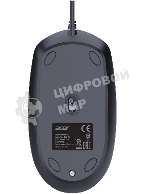 Комплект клавиатура+мышь Acer OCC400 проводной, USB, 2000 DPI, черный