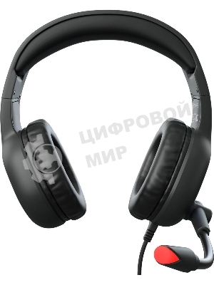 Гарнитура Oklick HS-L930G чёрный/синий, проводная, USB, подсветка