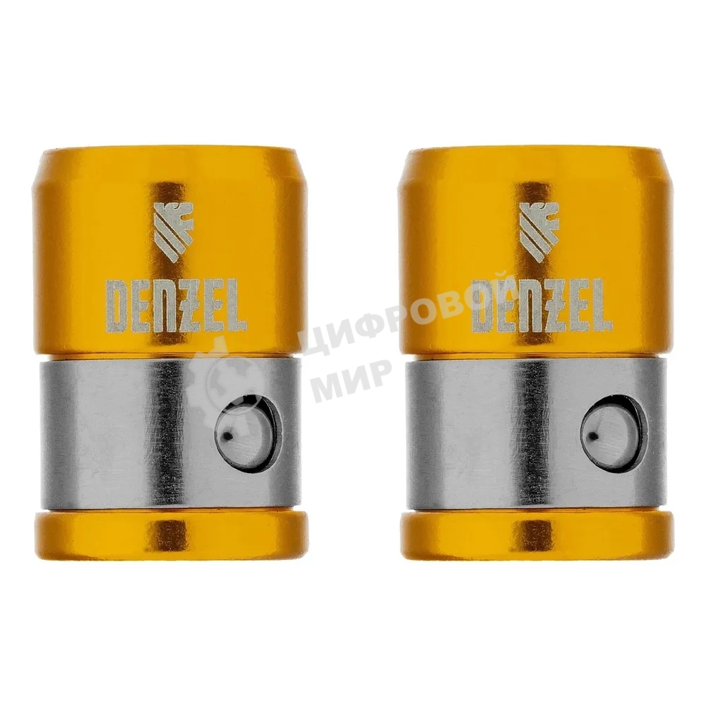 Магнитная насадка для бит Denzel 11737, для шестигранных бит, 2 шт