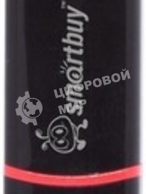 Флешка USB Smartbuy Crown black (SB32GbCRW-K), 32Gb, USB 2.0, R/W 15/5, черный/красный