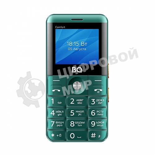 Мобильный телефон BQ 2006 Comfort зеленый/черный