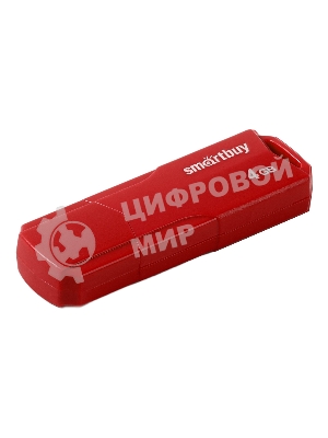 Флешка USB Smartbuy CLUE Red (SB4 GbCLU-R), 4Gb, USB 2.0, R/W 15/5, красный