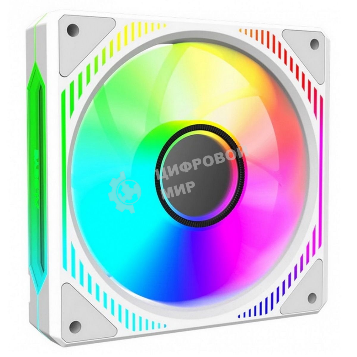 Вентилятор для корпуса Alseye Mirror-W-R белый, 120 мм, 2000 об/мин, 35.2 дБ, 4 pin