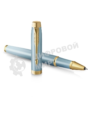 Ручка роллер Parker IM Writing Rituals T331 (2203893) бирюзовый F, черные чернила, подарочная коробка