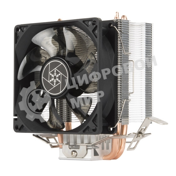 Кулер универсальный Silverstone SST-KR03 Kryton CPU Cooler, low noise, silent hydraulic bearing 92мм blue LED fan, universal Socket compatibility
