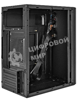 Компьютерный корпус Minitower ExeGate BAA-308-UNS350 (mATX, БП UNS350 с вент. 12см, 2хUSB, HD Audio, черный)