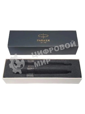 Набор ручек Parker IM Core FK221 CW2093216, Black GT, M, сталь нержавеющая, коробка подарочная, перьевая, ручка шариковая